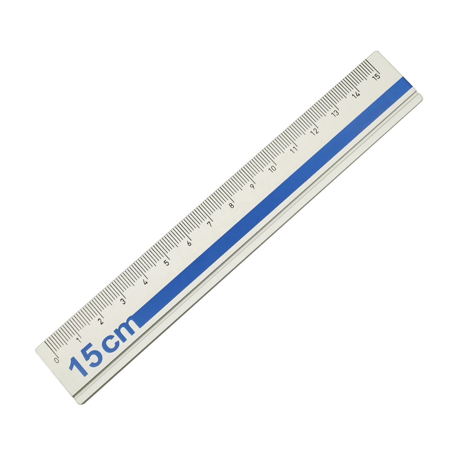 Wholesale Cheap Actual Size Straight Aluminium Ruler Custom Logos Printed Metal 15cm Ruler Actual Size for School